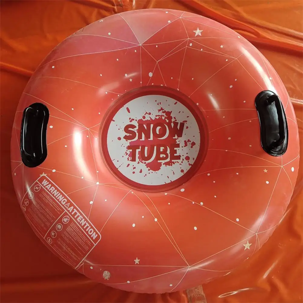 Ski Circle Inflatable Cold Resistant Leakproof Thick Great Load Bearing Snow Sled Toboggan Snow Toy Kids Adults Heavy Duty