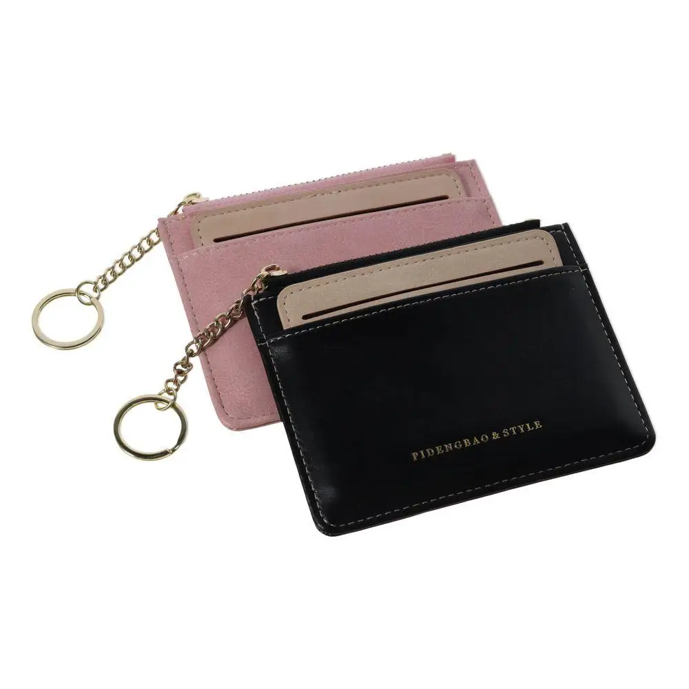 Removable Dual-Purpose Wallet Card Bag, Multifunctional Minimalist Wallet Keychain for Women Men
