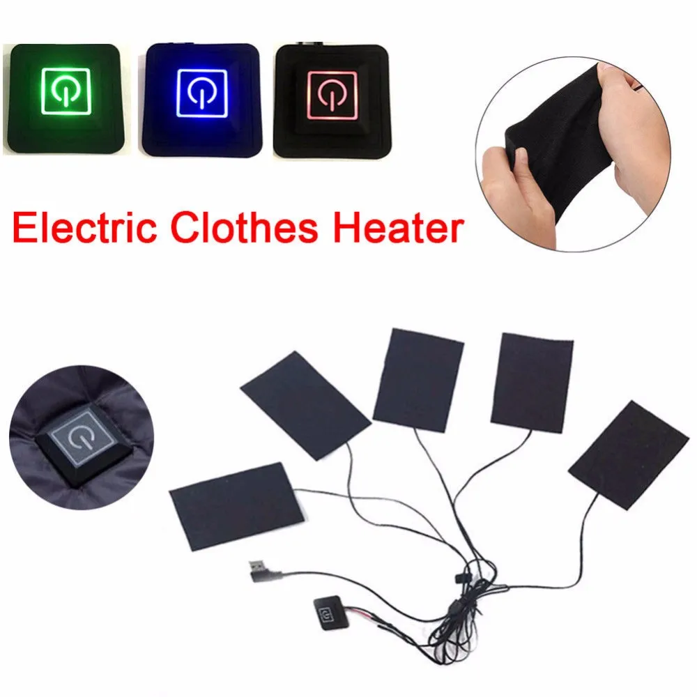 Heating Cloth Pad 5in1 Usb Warm Paste Pads Electric Clothes Heating