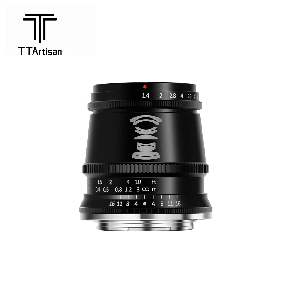 Ttartisan 17Mm F1.4 Obiettivo Grandangolare Per Fotocamera Per Sony E Mount Fujifilm Xt3 Xa7 Xe Canon M Leica L Nikon Z Panasonic Olympus M43