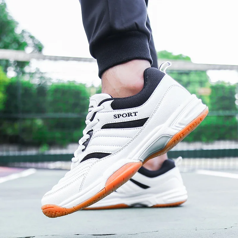 Sports Shoes Men's Professional Table Tennis Shoes Black and White Athletic Trainers Anti-slippery Sneakers Quality Sport Male Big Size