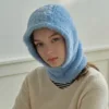 Faux Mink Fur Winter Balaclava Hat Beanie for Women 1