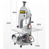 110V/220V Commercial Desktop Saw Bone Cutting Ribs Meat Slicer Electric Bone Cutting Machine Frozen Fish/Bones Meat Cutter 1.5kw 5