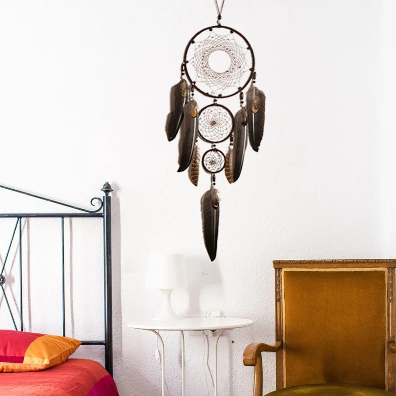 Handmade Eagle Feather Dream Catcher - 31 Inch Wall Hanging For Bedroom, Wedding & Home Decor - View #2