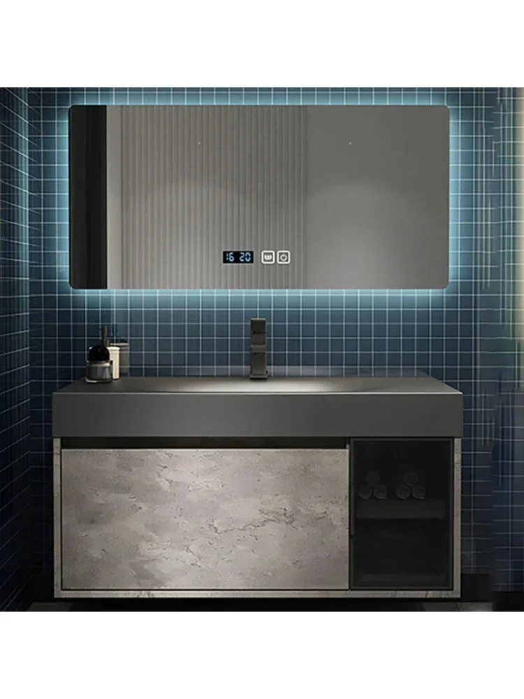 *Smart Slim Basin Bathroom Cabinet Combination Minimalist Modern Cabinets Washbasin Casa Arredo Home Furniture YX50BC