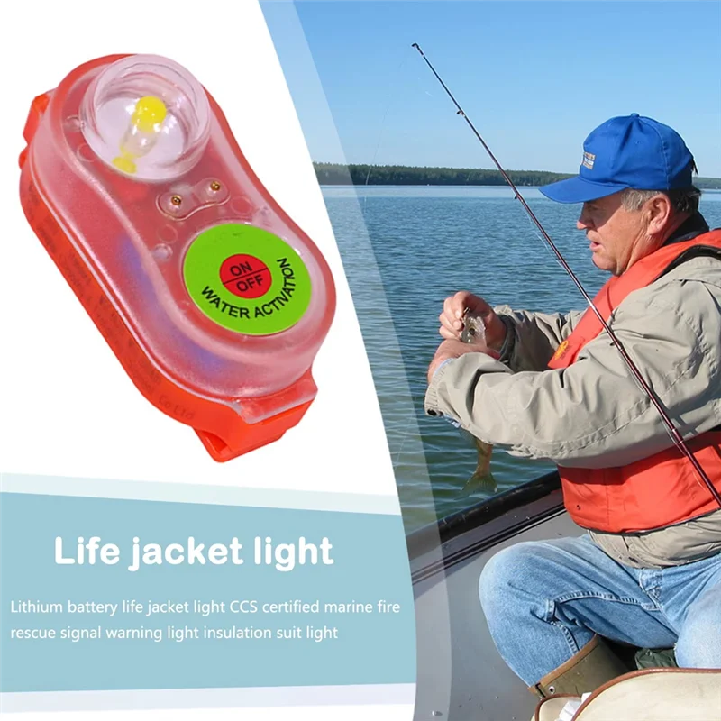 B29C-Life Jacket Light Locator Life Saving Signal Light Energy-Efficient Waterproof Portable