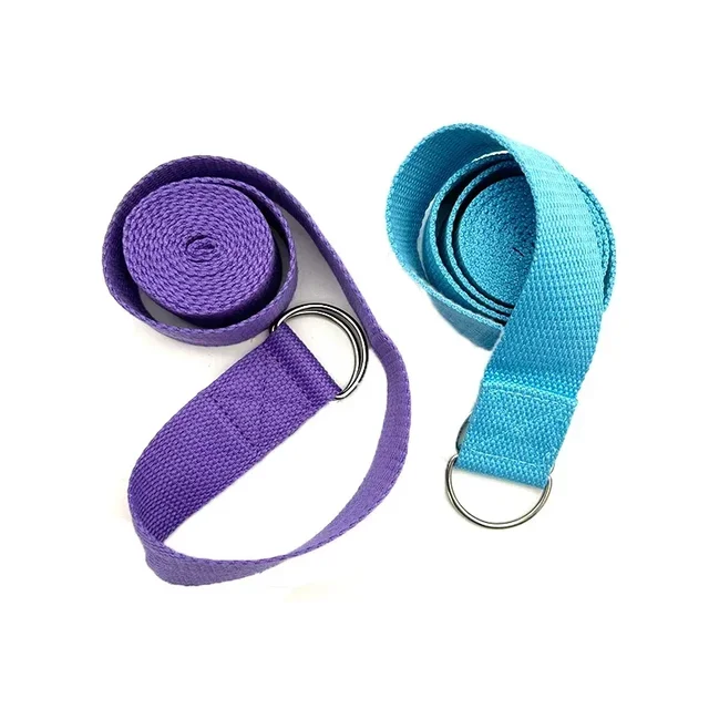 1.8mx3.8cm Adjustable D-Ring Buckle Yoga Strap Gives Flexibility for Yoga Stretching Durable Cotton Exercise Straps 3