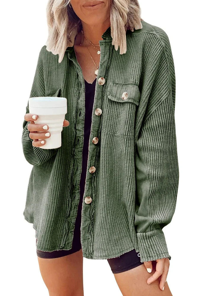 

New Fashion Woman Blouse 2023 Autumn Long Sleeve Tops with Pocket Irregular Casual Loose Shirts Stylish Women's Blouse Outerwear