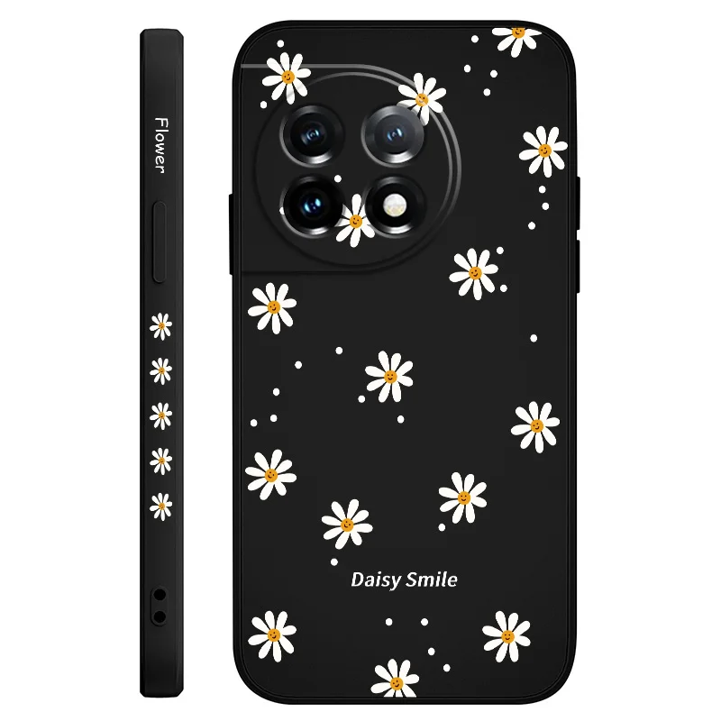 Smiling Daisy Liquid Silicone Phone Case Cover
