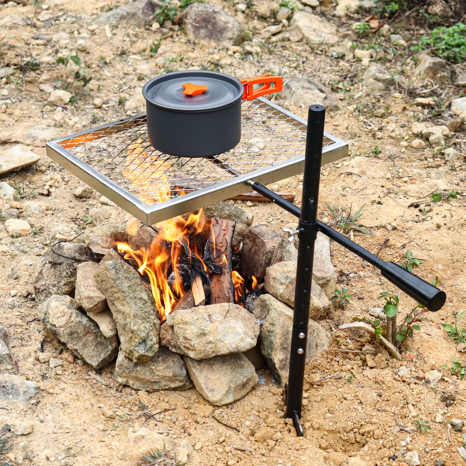 Pit Grill Grates Cast Iron Fire Pit Grate Campfire Cooking Grate
