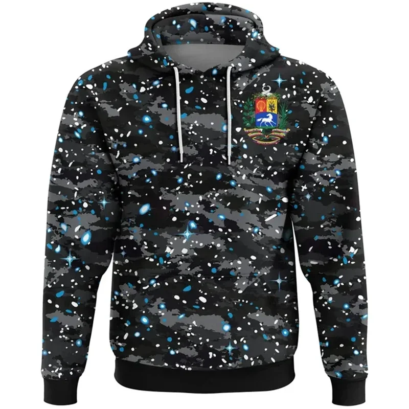 thumbnail image 1 of Sudadera con capucha con la bandera de Venezuela impresa en 3D para hombre, jersey con patrón de emblema nacional, camisetas casuales de calle, sudaderas con capucha de manga larga, 1 of 5