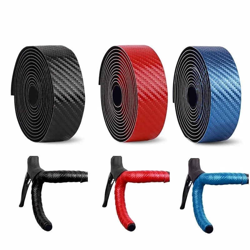 Bicycle Road Bike Dead Flying Strap Non-slip Carbon Stripe Straped Accessories Riding Carbon Fiber Straps Equipment bicycle handlebar strap bicycle strap bicycle fixing strap bicycle fixing band