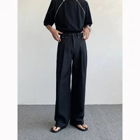 Black Oversized Suit Pants Men Fashion Social Mens Dress Pants Korean Loose Straight Wide Leg Pants Mens Office Formal Trousers 1