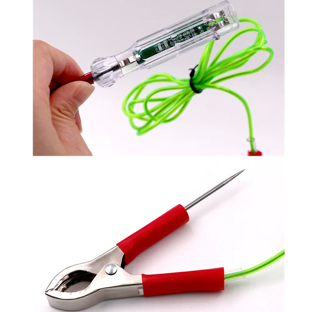 

Auto 6V 12V 24V DC Car Truck Voltage Circuit Tester Car Test With Alligator Clip Probe Pen Light Bulb Automobile Maint Tool