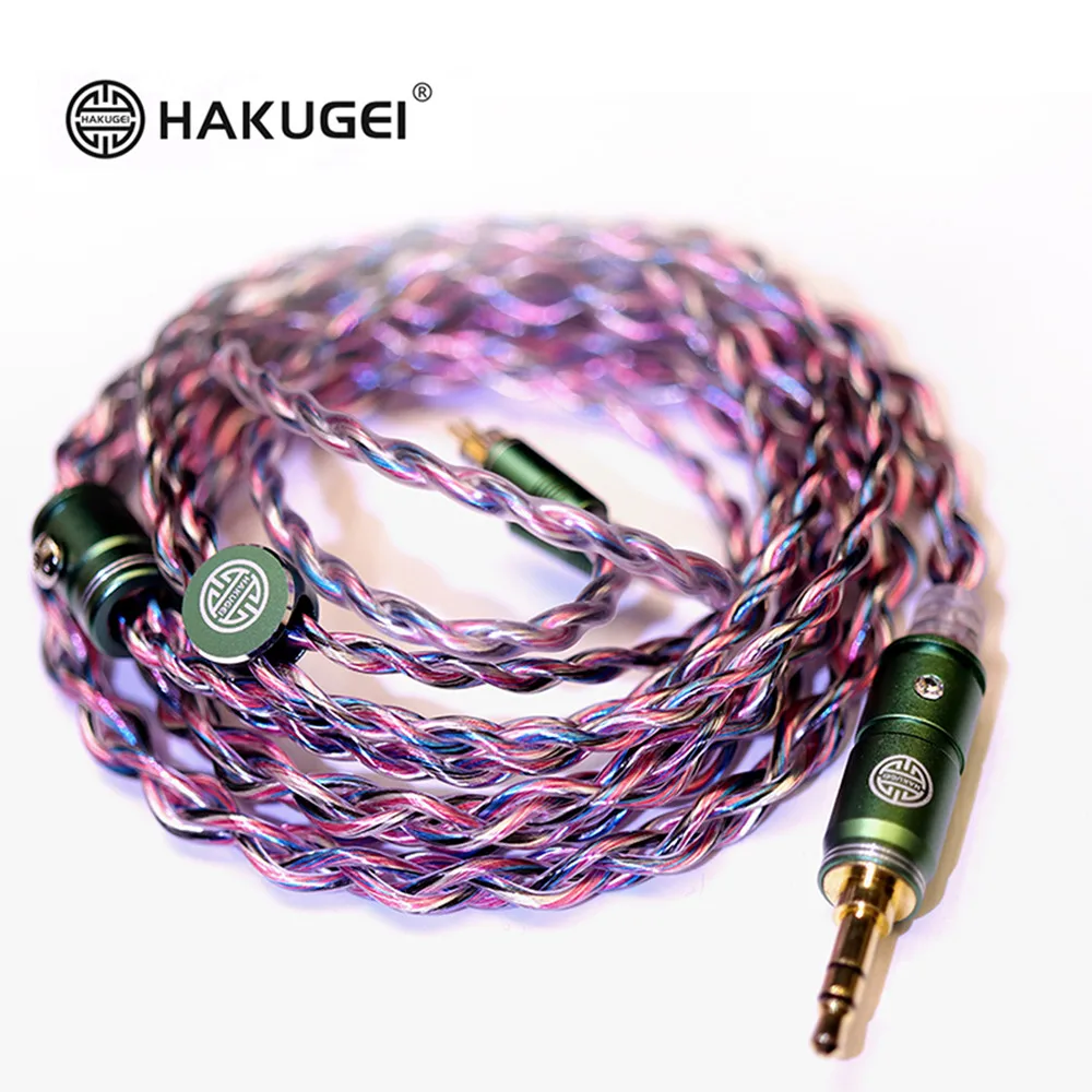 HAKUGEI RAINBOW UNICORN 7NOCC Litz Wire HiFi Earphone Upgrade