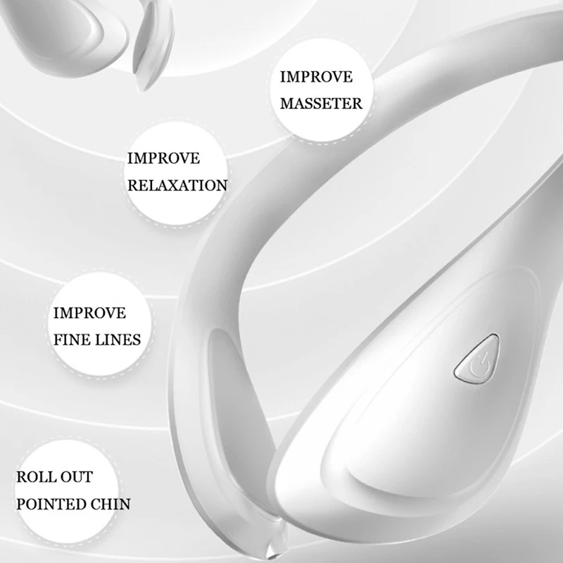 NEW Electric V Face Lifting Massager Face Slimming Belt Facial Muscle Stimulator Facial Tightening Machine EMS V-Face Exerciser