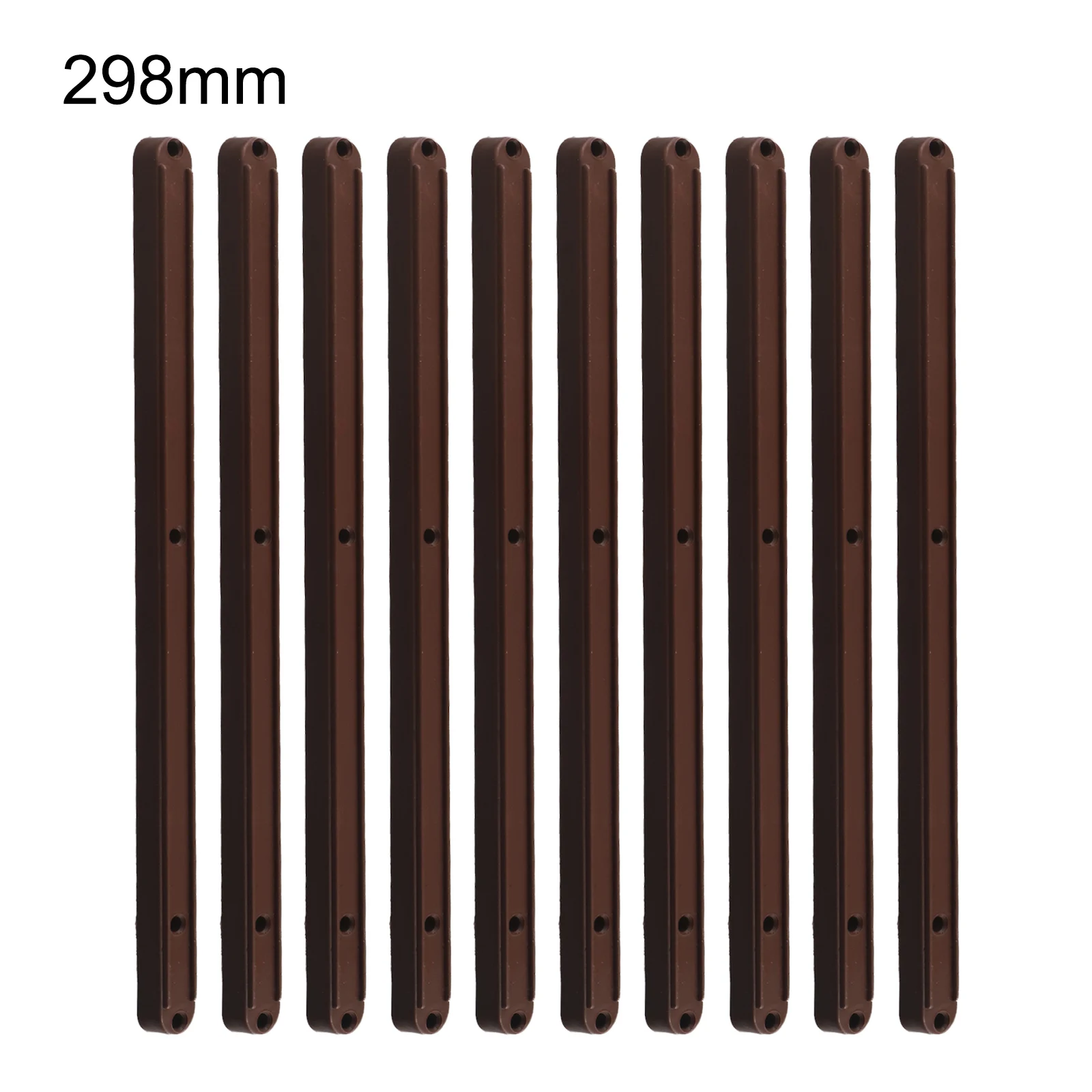 10-Piece Set of Plastic Drawer Slides - Smooth-Glide Replacement Runners in Various Lengths