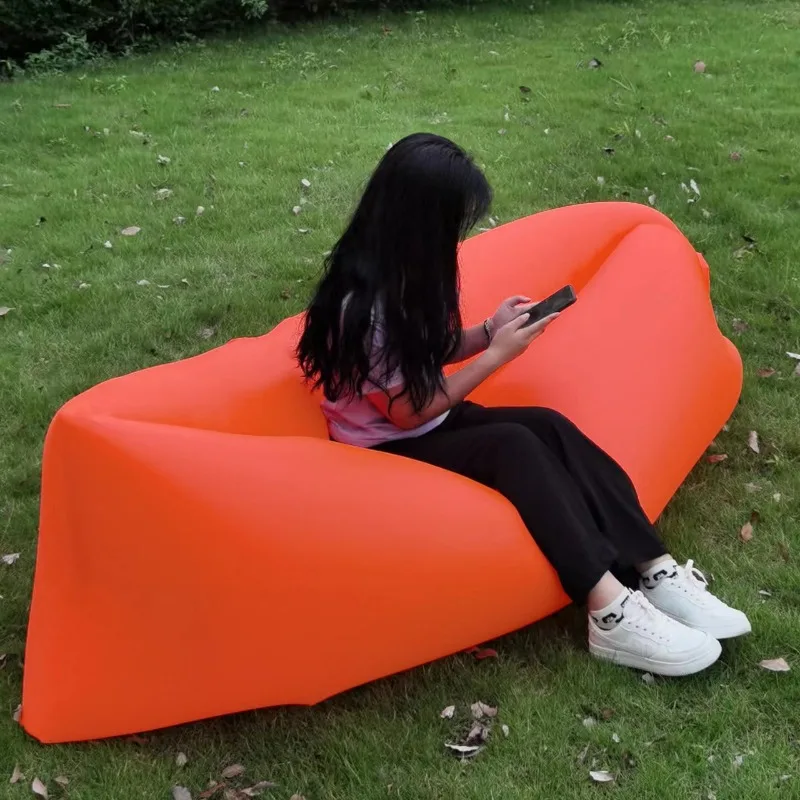Outdoor Lazy Inflatable Sofa Air Mattress Napping Internet Celebrity Air Cushion Bed Folding Single Inflatable Mattress