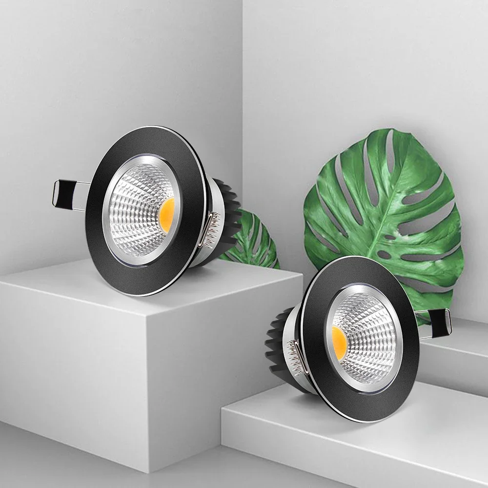 조광 가능 매입형 LED 다운라이트 스팟 LED 조명 220V 110V 9W 6W 매입형 천장등 실내용 LED 드라이버 포함