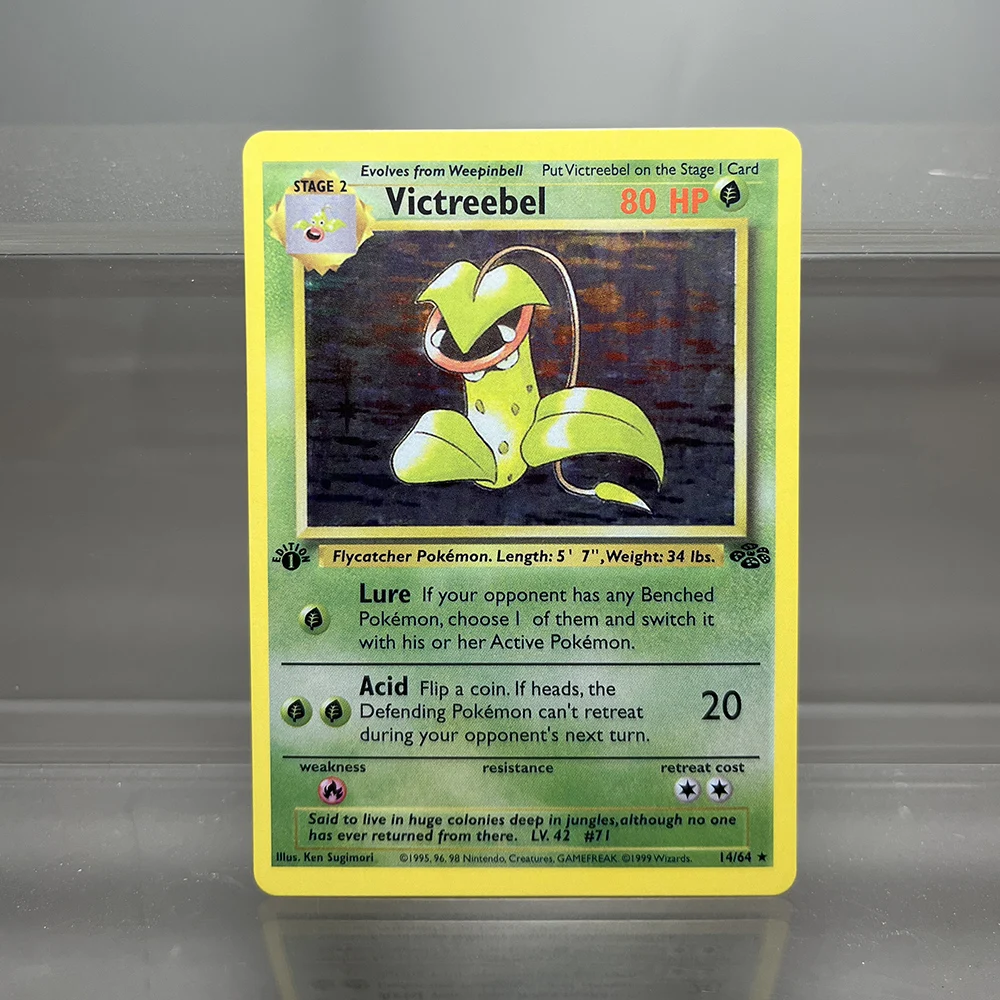 Folienkarten PKM 1st Edition Clefable Electrode Scythe Rare Holo 1996 PTCG Proxy Cards PTCG Sammelkarten Kinderspielzeug – Detail 7