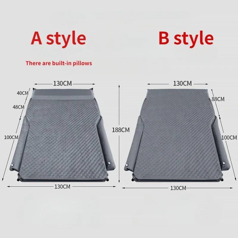 SUV Trunk Travel Air Cushion Inflatable Air Mattress Outdoor Camping Inflatable Special Suede Fabric Car Travel Bed