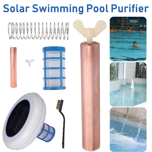 Copper Silver Ion Swimming Pool Water Cleaning Purifier Solar Powered  Kills-Algae Pool Ionizer for Outdoor Hot Tubs SPA - AliExpress