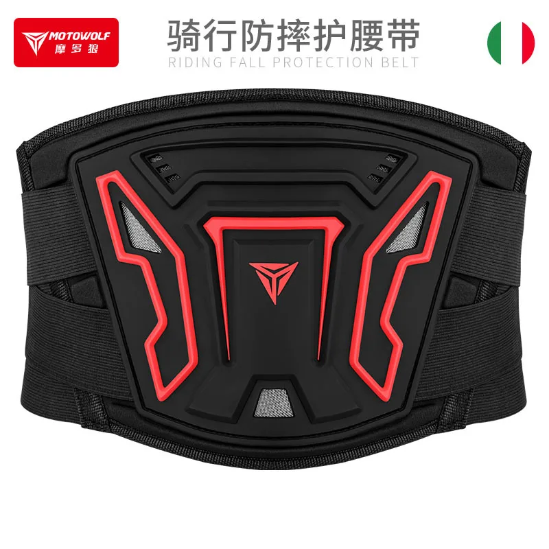 Motowolf Motorcycle Waist Protector Biker Touring Kidney Belt Breathable Cycling Waist Belt Adjustable Sport Guard Unisex