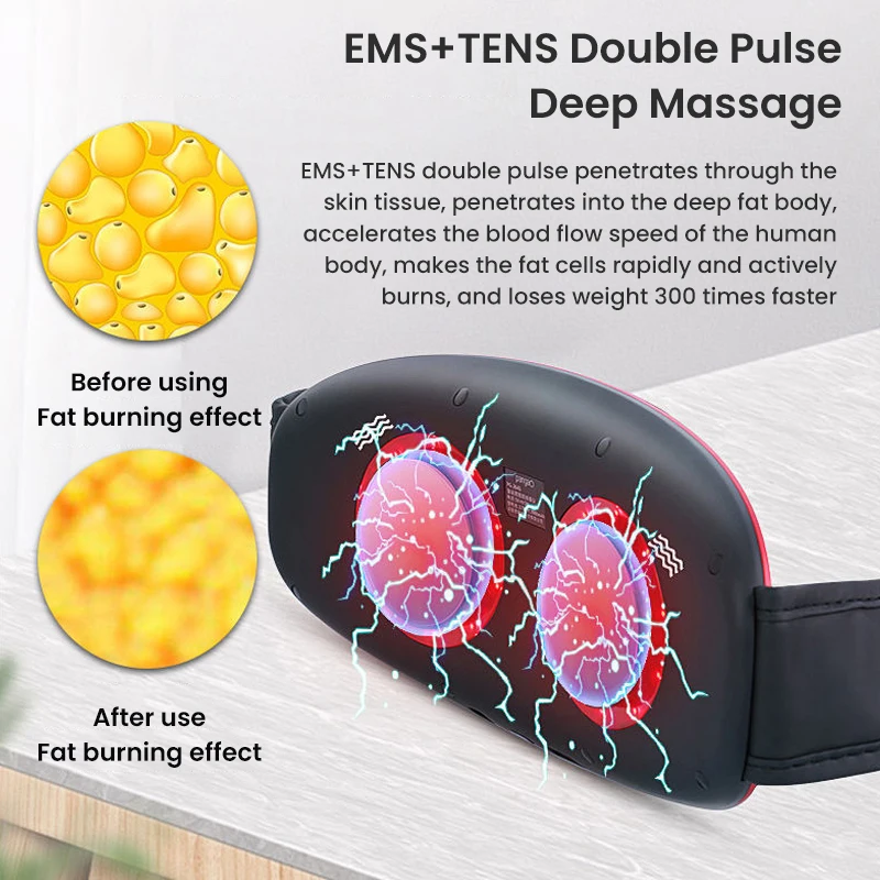 Máquina Eléctrica de pérdida de peso, masajeador adelgazante, Abdomen  perezoso, cintura delgada, todo el cuerpo, masajeador ultrasónico para  quemar