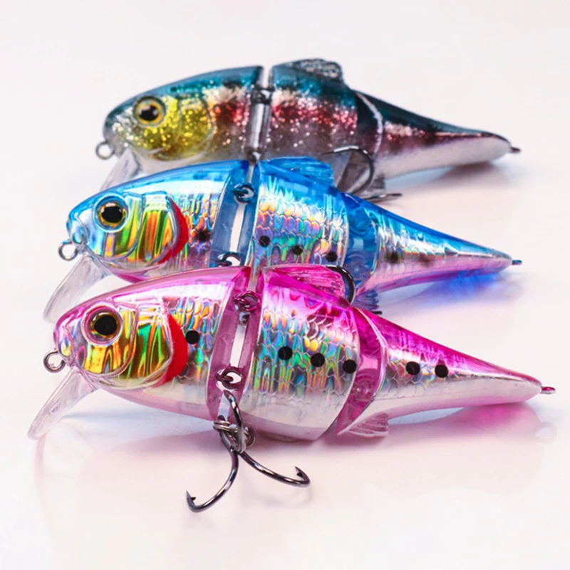 Jointed Swimbait 72mm 9.3g Diving 0-0.8m JACKAIL MIKEY 72 Crank Bait Slow Floating Artificial Hard Bait for Pike Bass Trout