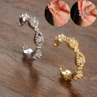 1PC New Design Stainless Steel Zircon Clip Earrings For Woman Fashion No Piercing Fake Cartilage Jewelry 1