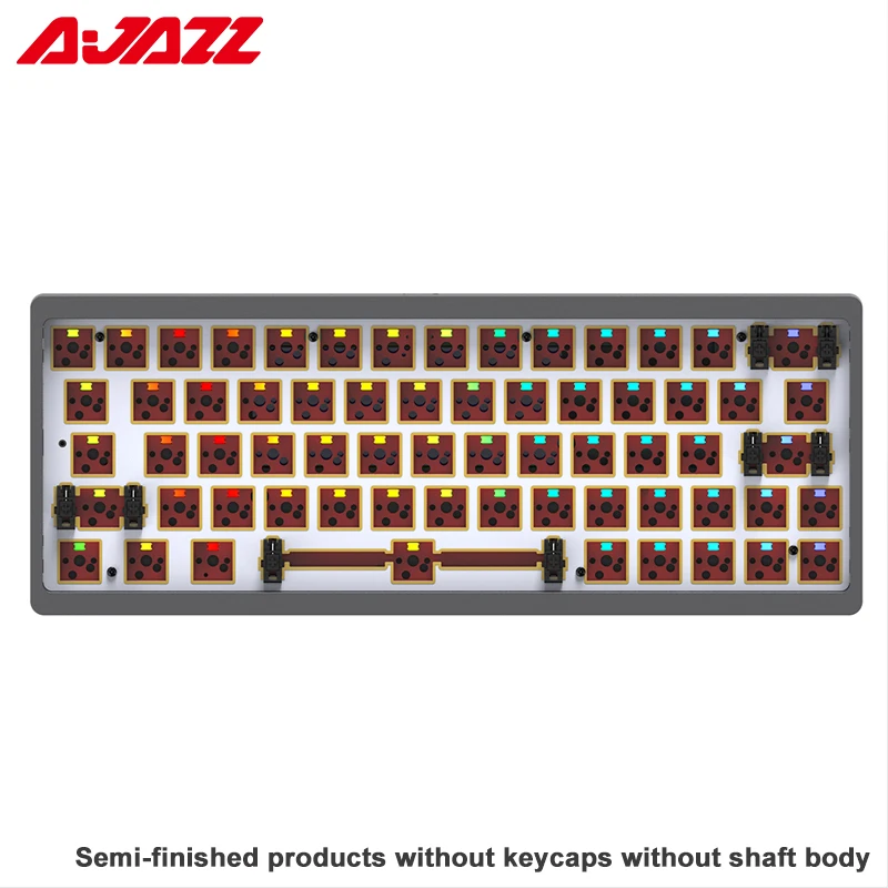 standard computer keyboard AJAZZ AC064 Hot Swap Gameing Mechanical Keyboard Kit Wireless Bluetooth 3 Mode RGB Backlit Compatible with 3/5 Pin Switch for PC standard computer keyboard Keyboards