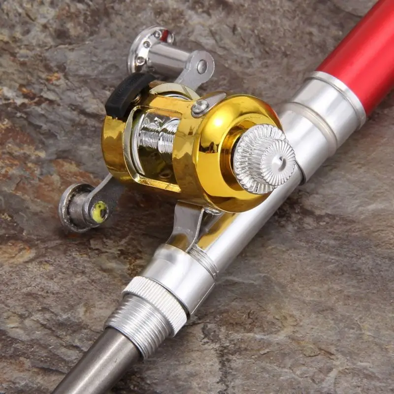 2023 Pocket Size Fishing Rod Fishing Rod And Reel Combo Set Telescopic  Pocket Pen Fishing Rod With Mini Trolling Reel - AliExpress