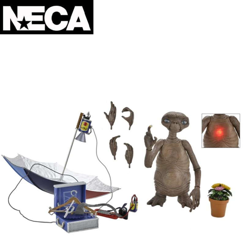 

In Stock NECA Original 55079 ET Alien 40th Anniversary 7-inch Luxury Luminous Suit Hand Model Hobby Collection