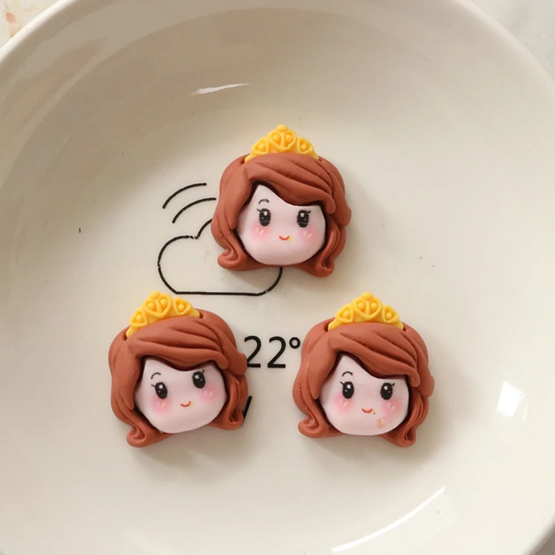 Cute Cartoon Princess Series Flat Back Resin Scrapbooking DIY Jewelry Craft Decoration 10 Pcs simulation stones decor accessories resin jewelry accessories resin embellishments