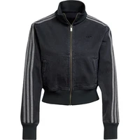 Adidas Originals Trefoil Veste courte classique en denim à col montant pour femme JD3110 5