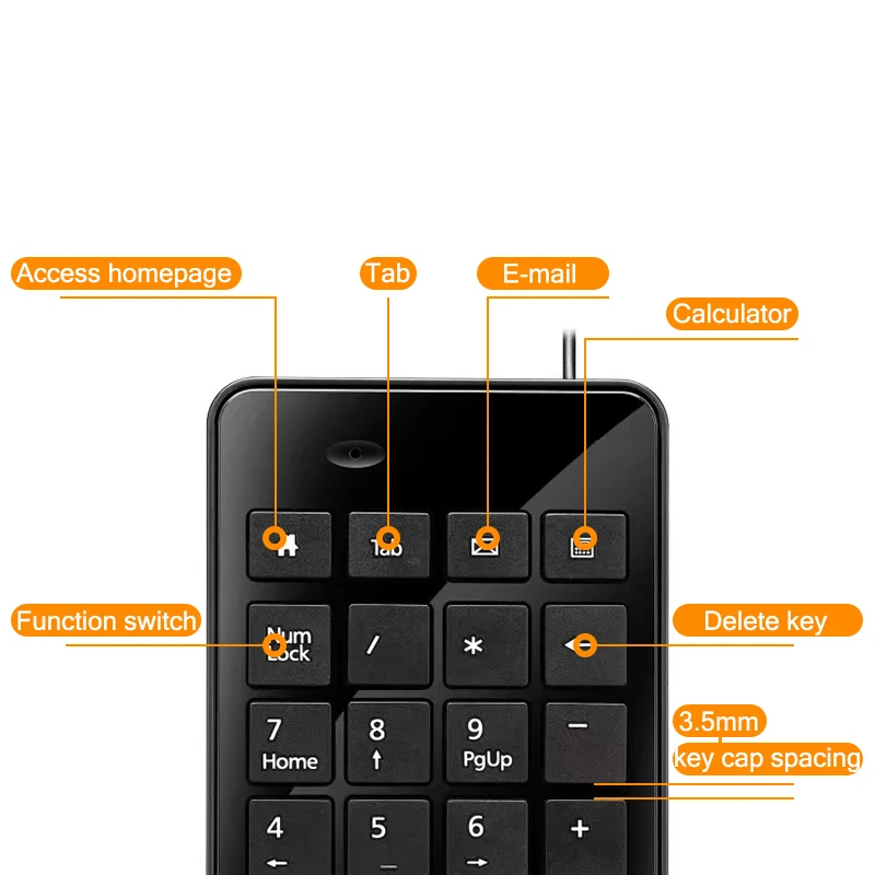 pc keypad 32 Keys Mini USB Wired Digital Keyboard Mini Numeric Keyboard Accounting Bank Finance Keyboard for Notebook Desktop best keyboard for home office