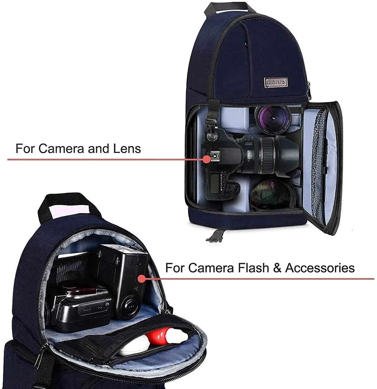 Waterproof Camera Backpack For DSLR/SLR - Fits Nikon, Sony, Canon, Travel & Photography