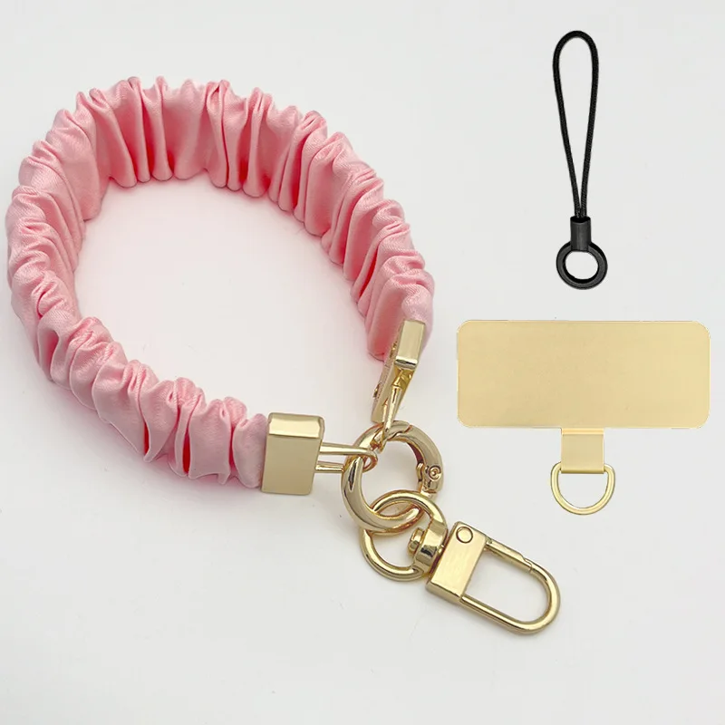 Elegant Women's Cloth Phone Lanyard Anti-Lost Wrist Bracelet Accessory