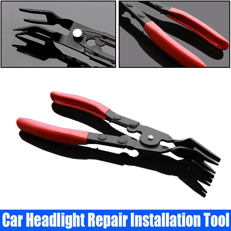 

1PCS Car Headlight Repair Installation Tool Trim Clip Removal Pliers Van Door Panel Fascia Dash Upholstery Remover Tool