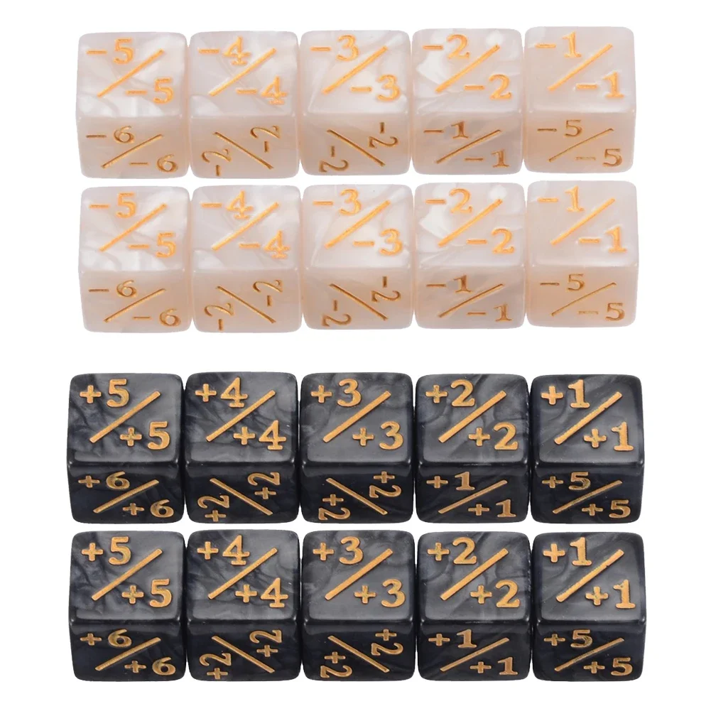10 Pieces Counters Dice Toy Gathering Game Counters Token Dice Card Compatible with MTG/CCG/Card for Adults acrylic dice game dice dice set