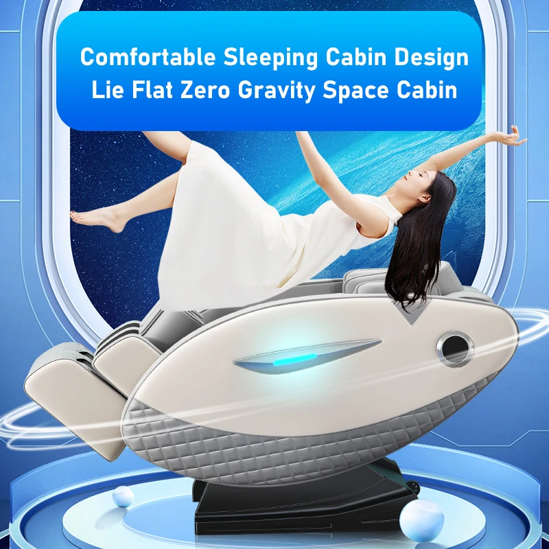 Aiveisi Low Price Fully Automatic HiFi Bluetooth Heating Zero Gravity Massage Chair with Russian Control Screen Jade Roller