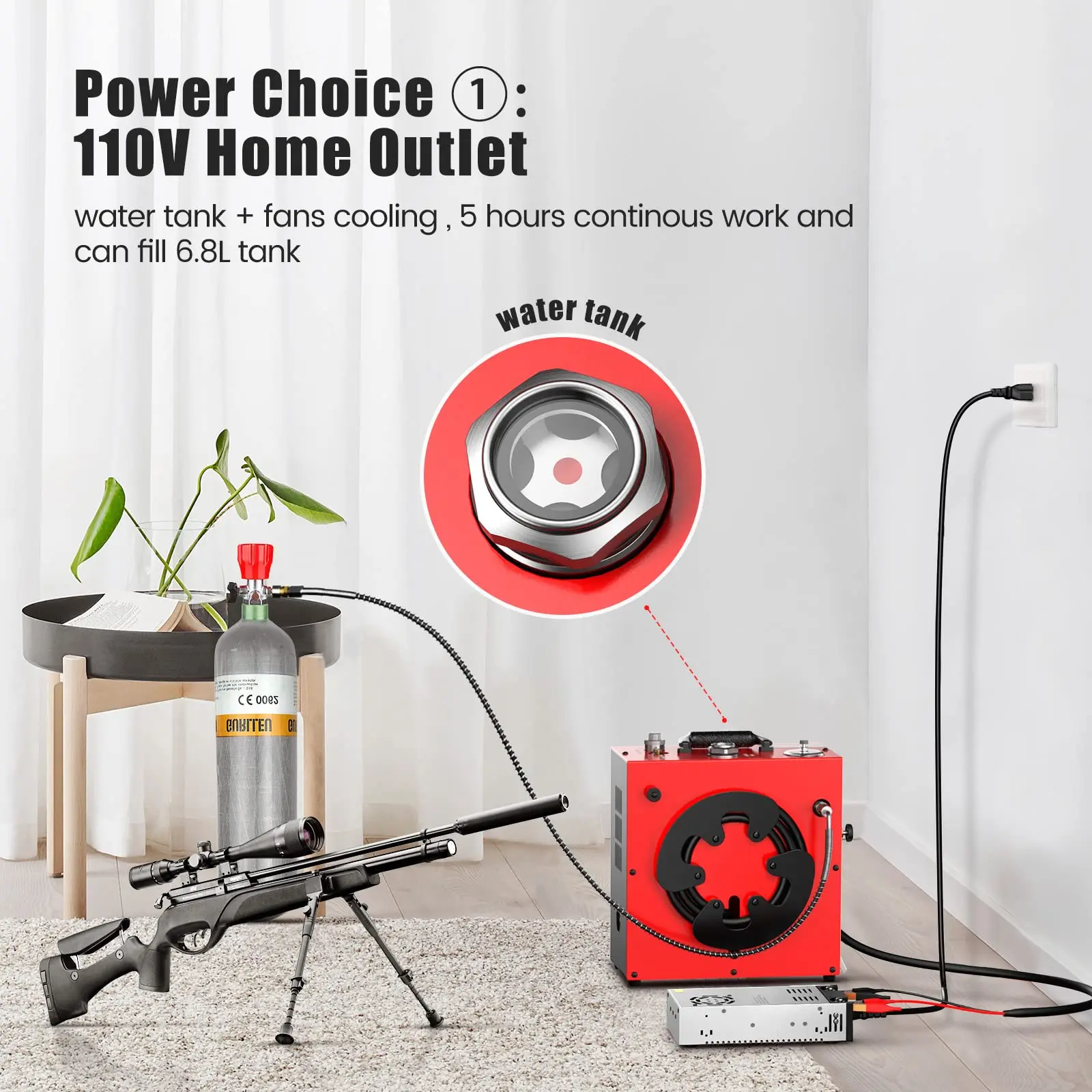 GX-E-CS4 ޴ PCP    ,   , ChikaDIV  ũ, 12V DC,110 V AC, 220V AC, 5800Psi, 40MPA