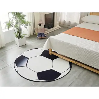 Football Shape Machine Washable Extra Soft Printed Decorative Area Rug 6