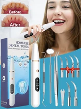  Ultrasonic Dental Scaler For Teeth Tartar Stain Tooth Calculus Remover Electric Sonic Teeth Plaque Cleaner Dental Stone Removal 