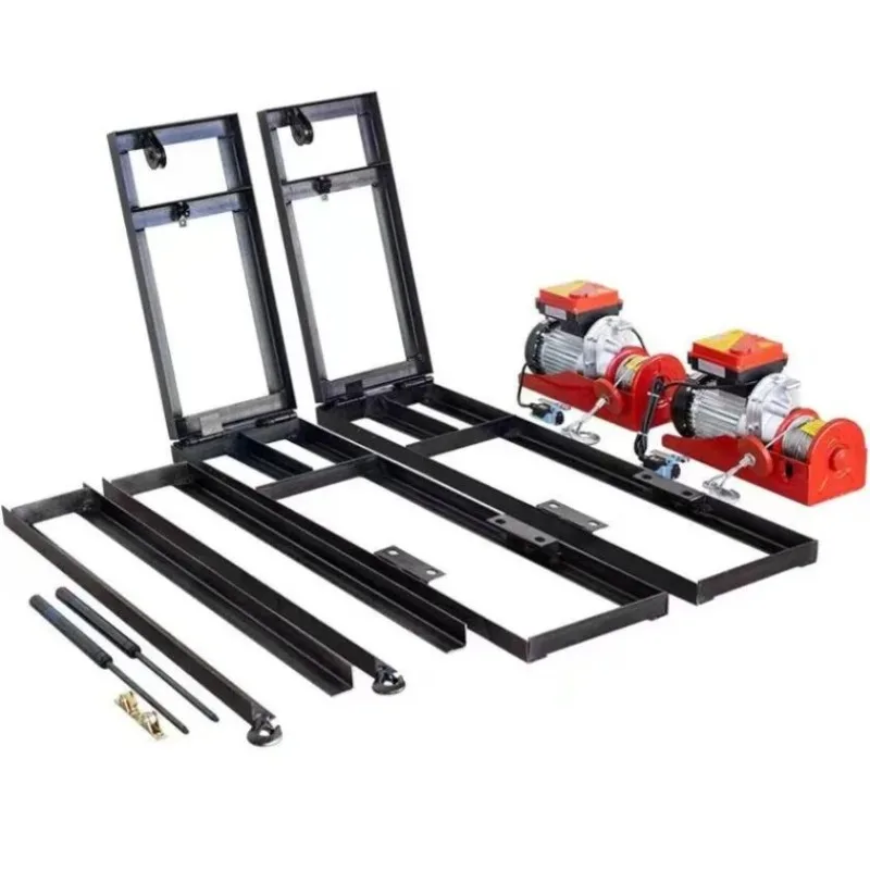 

Outdoor color steel tile portable bracket folding engine hanger engine small crane