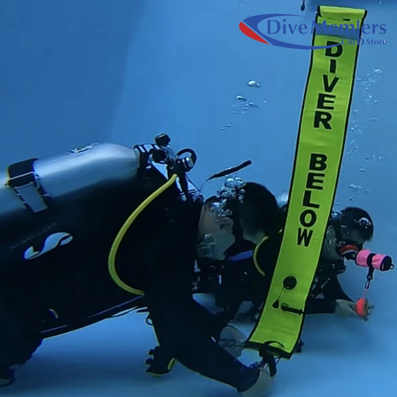 Scuba Diving SMB Professional Safety Reflective Surface Marker Buoy DIVE1.2-1.5M