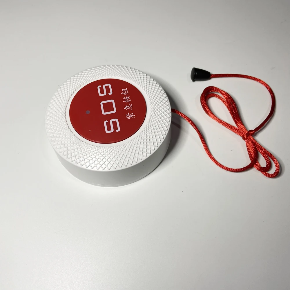 1Pcs 2.4G WiFi Wireless Calling Button For Old Man Tuya APP Push Message Rope Switch Waterproof Use At Washroom Sickroom