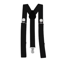 Unisex kobiety mężczyźni Y kształt elastyczny klip na szelki spodnie w paski szelki regulowane szelki dla dorosłych 3 klip pasek pończoch tanie i dobre opinie BSIDE Inne CN (pochodzenie) Adult Suspender Strap Woven Elastic Polyester 78cm+27cm 25mm