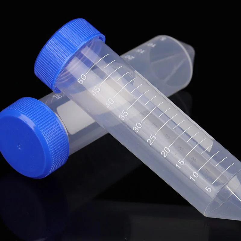 10pcs 50 Ml Plastic Screw Cap Sharp-bottom Centrifuge Tube with Scale Independent Centrifuge Tube Laboratory Accessories centrifuge tube