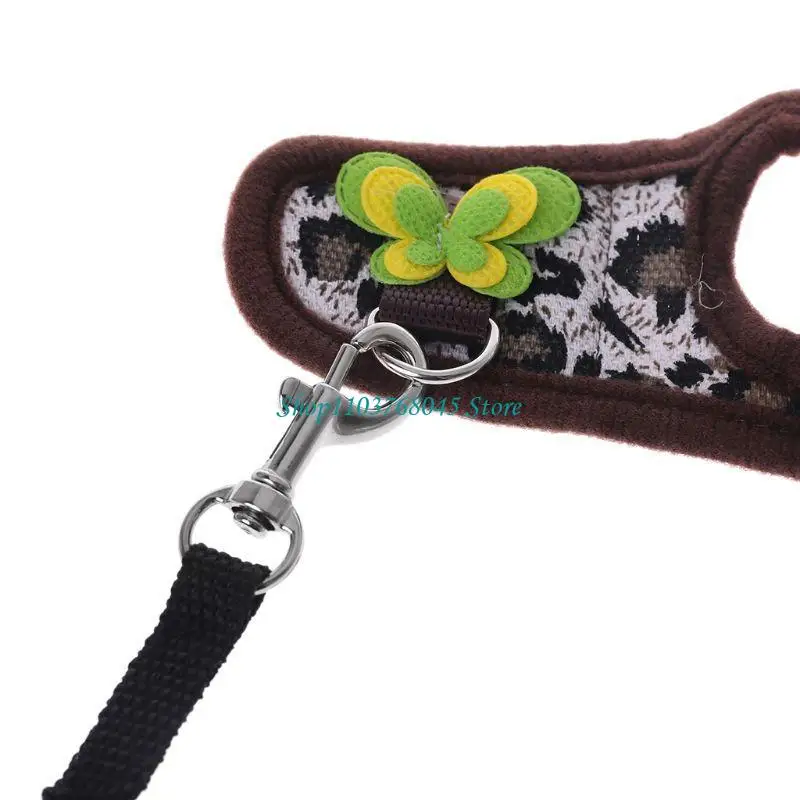 R53F warmes Weste Leinenkabelbaum einstellbares kleines Haustierseil für Hamster Kaninchen – Detail 1